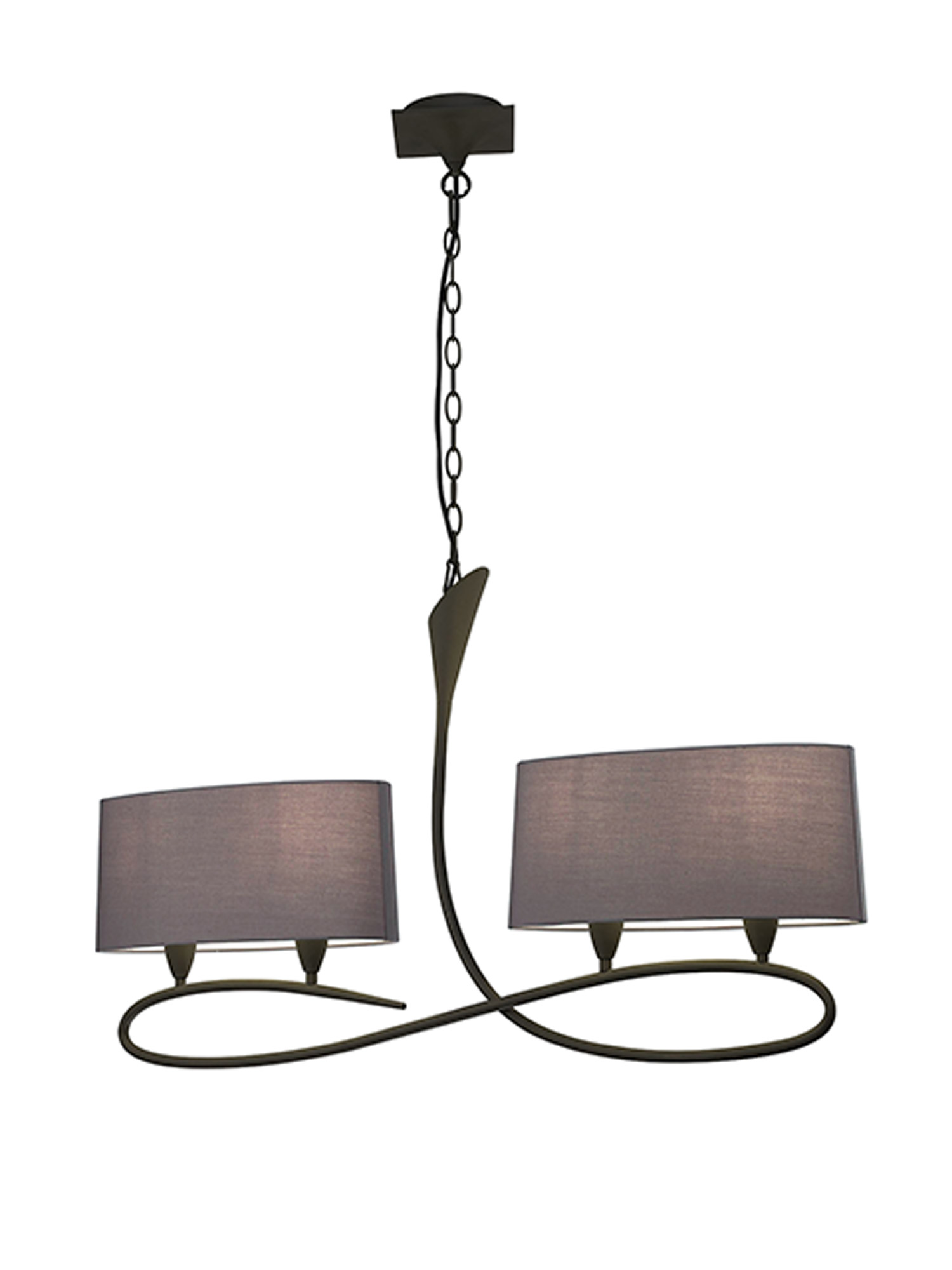 Lua Ash Grey Ceiling Lights Mantra Linear Fittings